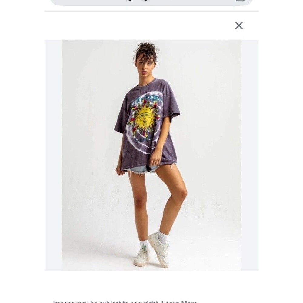 BDG Urban Outfitters T Shirt Oversized L XL Mythologies Tie Dye Purple Women - Picture 14 of 16